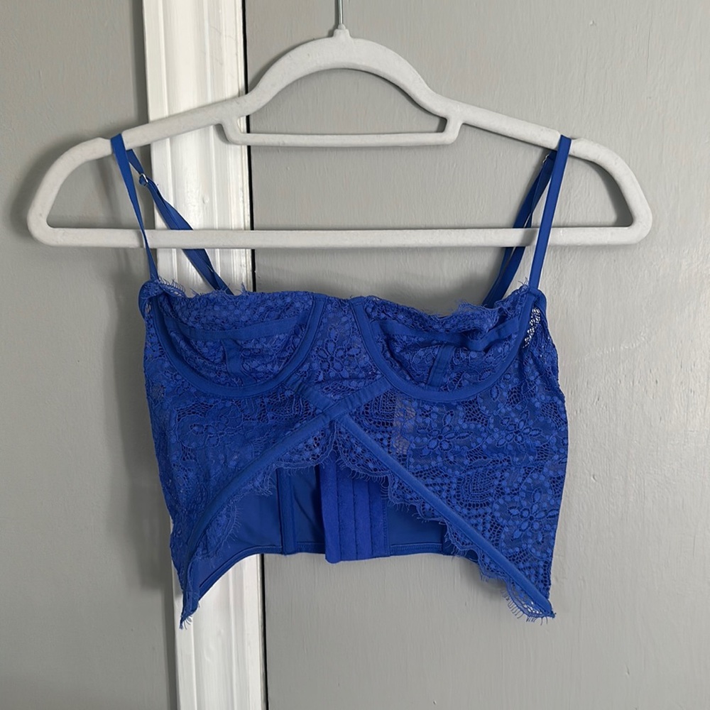 Blue Urban Outfitters Corset Top